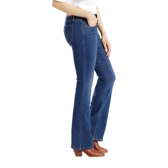 Levi's 515•Bootcut Low Rise Blue Denim Jeans - Picture 1 of 8